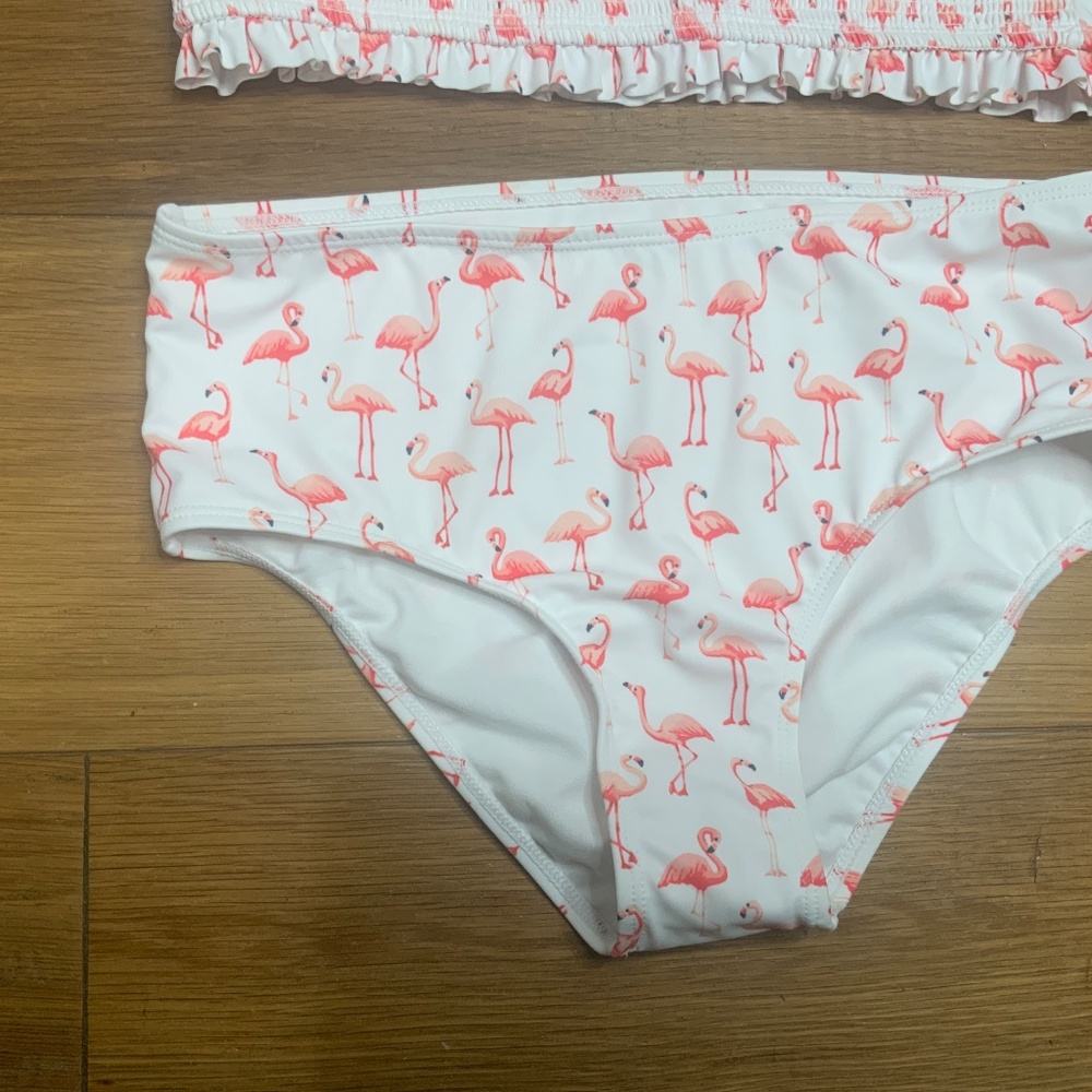 NWT Janie and Jack Flamingo Two Piece Swimsuit Size 16 - Picture 3 of 11